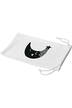 Bonamaison Etui na okulary z cyfrowym nadrukiem, etui na okulary przeciwsłoneczne, 100% bawełna, miękkie i smukłe, ochronne etui na okulary z zamknięciem na sznurek, 1 sztuka, 11 x 19 cm
