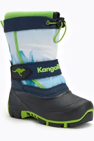 KangaROOS Kanga-Bean IV Snow Boot, dk Navy/Lime, 11 UK dziecko, , 11 UK Child