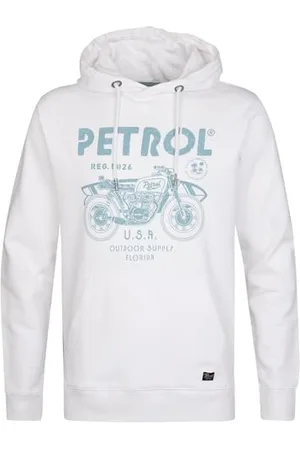 Petrol Industries Męska bluza z kapturem, M-1050-SWH102, jasna biel, XL, , XL