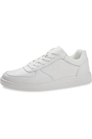 Diamant Unisex Low-Top Dance Sneaker Beat White – prawdziwa skóra biała – pełna podeszwa – wyjmowana wkładka, , 37.5 EU