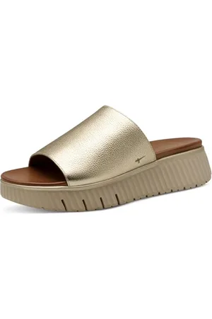 Tamaris Comfort damskie klapki skórzane Wide Fit sandały, , 37 EU, , 37 EU