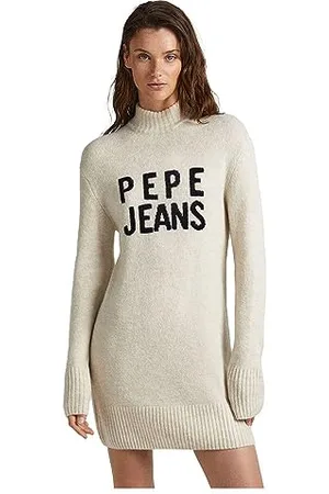 Pepe Jeans Sukienka damska Denisse, beżowy (kość słoniowa), XL