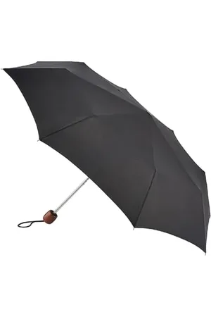 Fulton Stowaway Deluxe czarny unisex parasol dla dorosłych, , Jeden rozmiar, Składany parasol