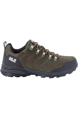 Jack Wolfskin Męskie Buty Refugio Texapore Low M Walking, Khaki Phantom, 44.5 Eu