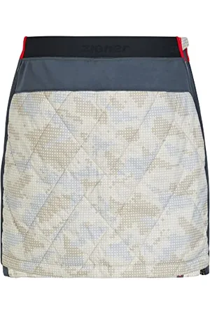 Ziener Damska spódnica termiczna/outdoorowa/Primaloft, zimowa, narciarska, beżowa, moro, 40