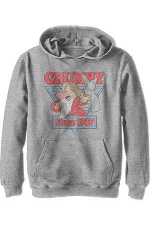 Disney Kids Princesses A Little Grumpy młodzieżowy sweter z kapturem, sportowa wrzosowiska, duża, atletyczna, , L