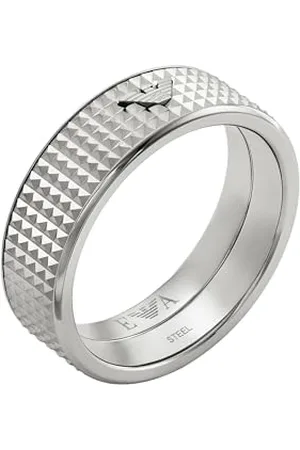 Emporio Armani Męski pierścionek ze stali nierdzewnej, EGS298804011