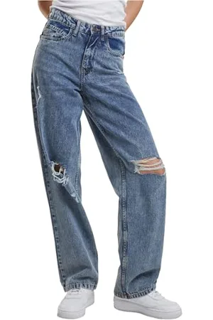 Urban classics Damskie spodnie damskie Distressed 90