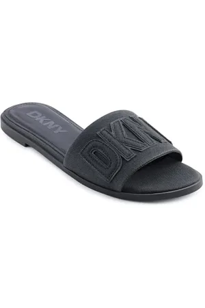 DKNY Damskie płaskie płaskie wsuwane sandały z amortyzacją na co dzień, , 9 US