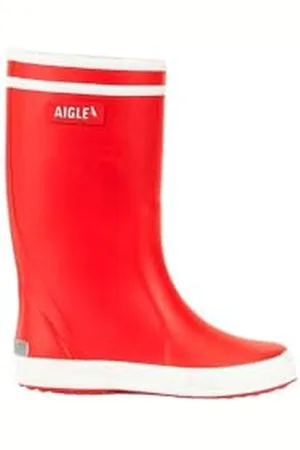 Aigle Orzeł Lolly Pop 2, Chłopięce buty przeciwdeszczowe Kinder, czerwony/biały, 34 EU