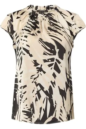 Comma, T-shirt damski, Czarny - , 38