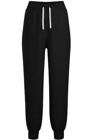 HUGO BOSS Damskie spodnie CP Stripe_Pants Cuff Loungewear, Black1, XXL, , XXL