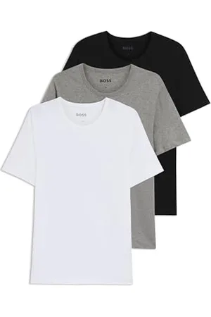 HUGO BOSS Mężczyźni T-Shirt RN 3P CO Koszulki, , XS