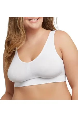 Just My Size Hanes Damski bezszwowy biustonosz, Pure Comfort, lekkie wsparcie, zakładany przez głowę, duże rozmiary, , XXL