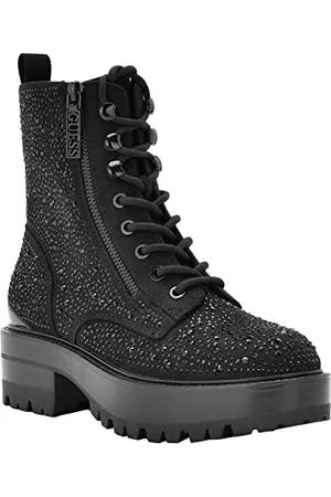 Guess Damskie botki Fearne, czarne, 6,5 UK, , 39.5 EU