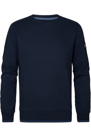Petrol Industries Męska bluza z okrągłym dekoltem, M-1050-SWR301, granatowa, XXL, , XXL