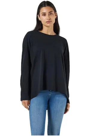 Noisy May Nmmathilde L/S O-neck High/Low Top Noos, , S