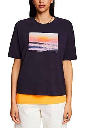 ESPRIT Bawełniany t-shirt z nadrukiem, , M