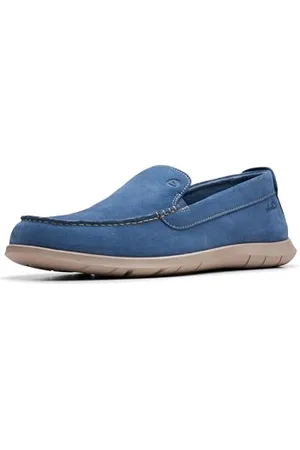 Clarks Flexway Step Męskie mokasyny, Jasnoniebieski, 42 EU