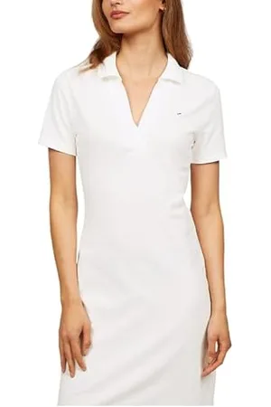 Tommy Hilfiger Damska SLIM OPEN NK POLO SUKIENKA SS WW0WW42567, niebieska, M, , M