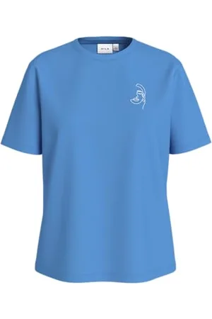 VILA Visybil Faces O-Neck S/S T-shirt/DFS, , M