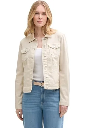 TOM TAILOR Damska kurtka dżinsowa 1045390, 29517-Sand Stone Beige, S, , S