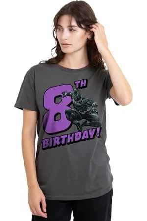 Black Panther Mandarin creative ltd Koszulka damska Birthday 8, grafitowa, M, , M