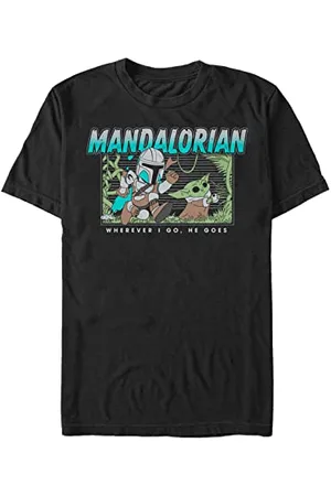 STAR WARS Unisex Ball Chase Organic Short Sleeve T-Shirt, Black, S, , S