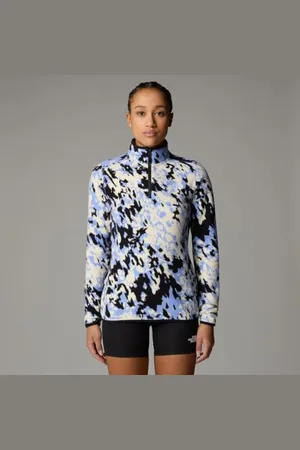 The North Face Kobiety 100 Glacier Printed 1/4 Zip Bluza sportowa M