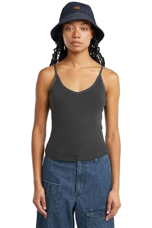 G-Star Damska koszulka typu spaghetti Strap Rib Top Wmn, , M