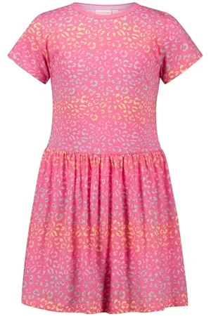 Salt & Pepper Girls Jersey Dress Animal AOP, , 128