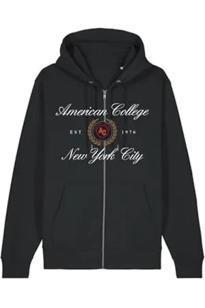 American College Czarna bluza zapinana na zamek 8 lat umowa, , 8 lat