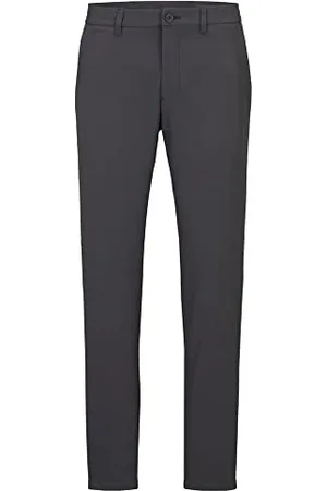 HUGO BOSS Męskie spodnie T_Commuter-Slim Trousers Flat Packed, Dark Grey, 98