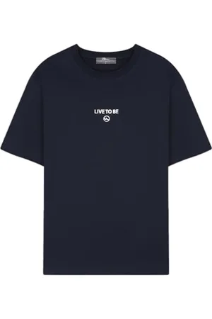LTB Jeans Męski T-shirt wyprodukowany z bawełny w kolorze niebieskim Regular Fit - rozmiar XL, , XL