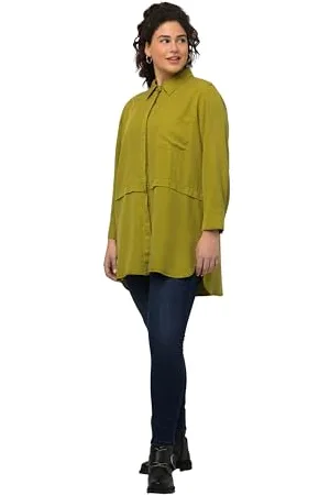 Ulla Popken Bluzka damska lyocell, , 46/48