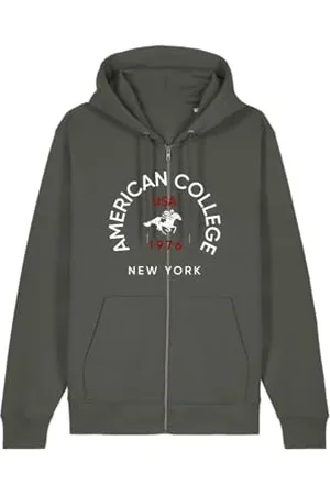 American College Bluza z zamkiem błyskawicznym Khaki 10 lat umowa, , 10 lat