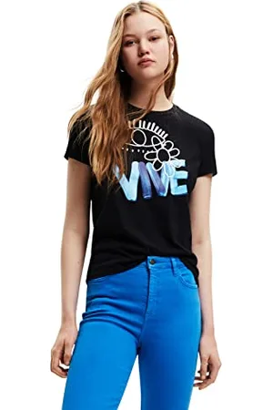 Desigual Damska koszulka z krótkim rękawem, , XL