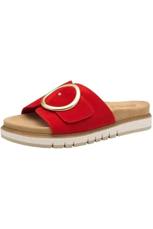Tamaris Damskie klapki Comfort ze skóry, eleganckie sandały, , 37 EU