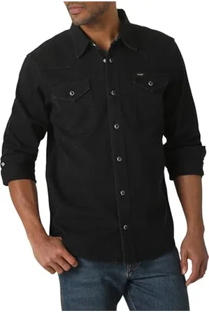 Wrangler Męska kultowa koszula dżinsowa o regularnym kroju, S