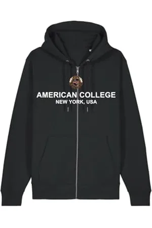 American College Czarna bluza z zamkiem błyskawicznym 14 lat umowa, , 14 lat