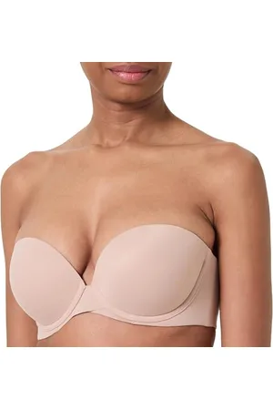 Calvin Klein PUSH UP STRAPLESS, beżowy, 34C, , 34 EU