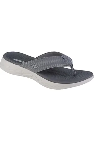 Skechers Damskie klapki, szare, rozmiar 39 EU, , 39 eu