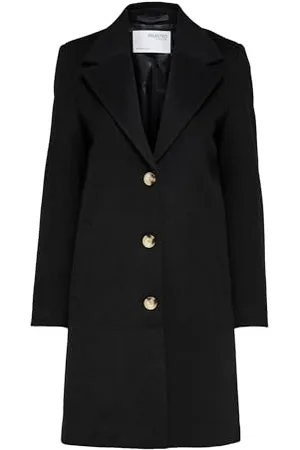 SELECTED SELECTED DAMSKI Slfnew Sasja Wool Coat B Płaszcz, , 40