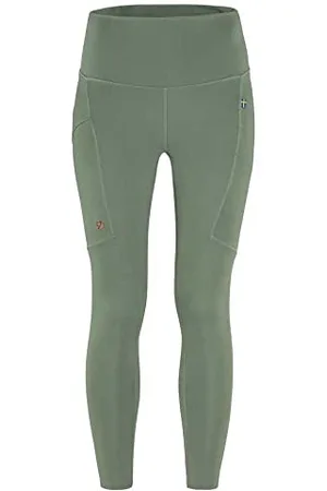 Fjällräven FJÄLLRÄVEN Damskie legginsy Abisko W, patyna zielona, XS
