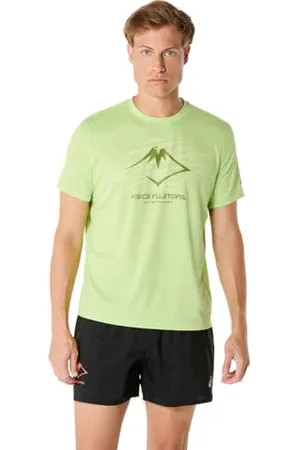 Asics 2011C981-300 Fujitrail Logo SS Top T-shirt męski limonkowy zielony/Huddle Yellow/kaktus rozmiar M, , M