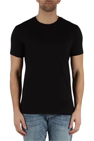 Armani Exchange A|X Męski jednolity kolor podstawowy Pima okrągły dekolt, , S