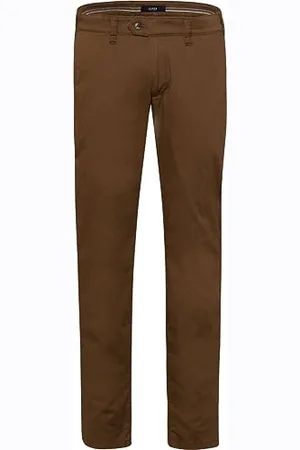 Brax Męskie spodnie John Tt Thermo Cotton, z płaskim przodem, BEIGE, 25U
