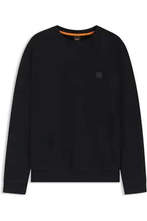 HUGO BOSS Męska bluza Westart Relaxed-Fit z bawełny z naszywką z logo, , XS