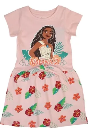 Disney Vaiana Sukienka dziewczęca, różowa, 5 lat dla dzieci, , 5 ans