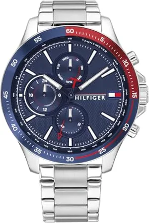 Tommy Hilfiger Męski Bank 1791718 Zegarek na Rękę, , 46 mm